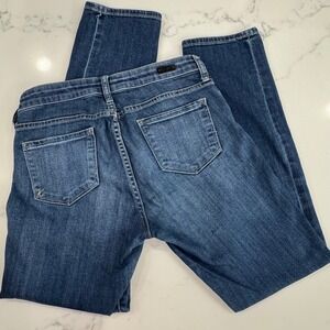 Kut From The Kloth Womens Jeans 4 Distressed Denim Dark‎ Wash Straight Leg